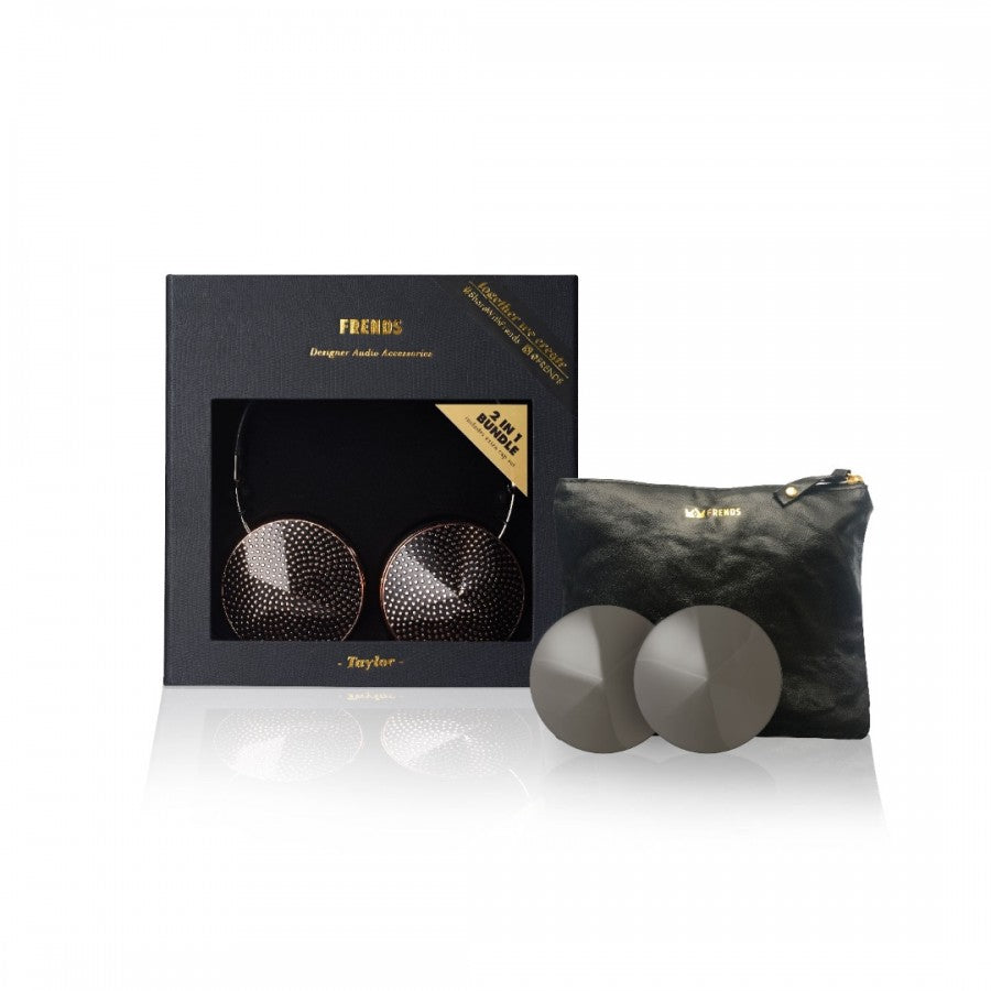 Taylor Gunmetal Black Fibonacci Bundle - Wired-Wired Headphone-weareFRENDS-