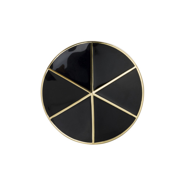 Gold & Black Enamel Cap Set