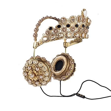 FRENDS Headphones, Dolce & Gabbana Gold Crown Headphones