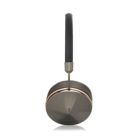 FRENDS Headphones, Taylor Gunmetal Headphones, Gunmetal & Black Leather Detail