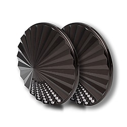 FRENDS Headphones, Taylor Caps: Swarovski Gemstones And Gunmetal Grey