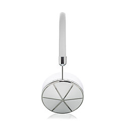 FRENDS Headphones, Taylor May Kwok Headphones, Silver & White Leather Detail