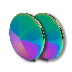FRENDS Headphones, Taylor  Caps: Oil Slick Smooth, Iridescent Metal
